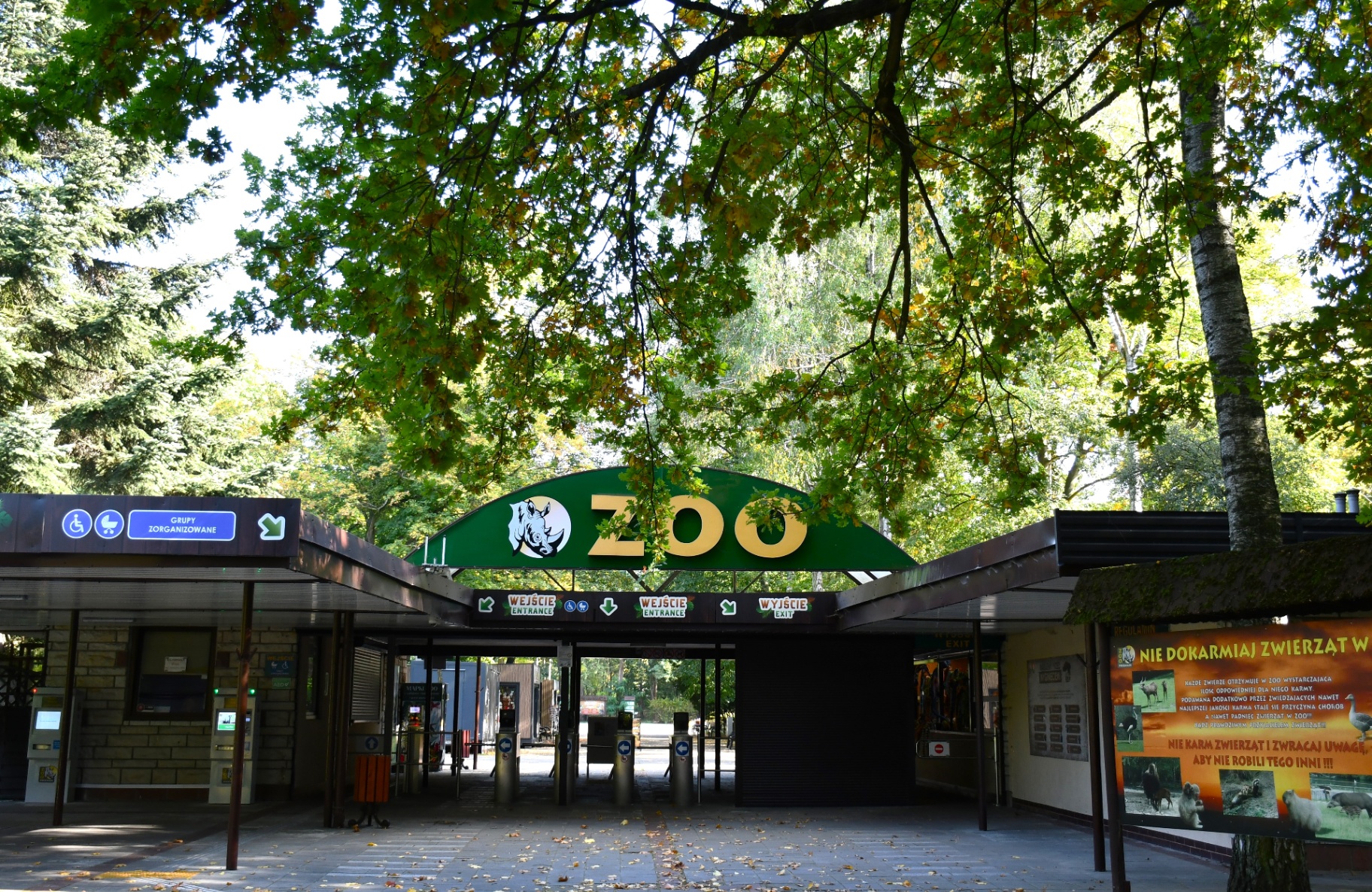 Wejście do Poznańskiego ZOO