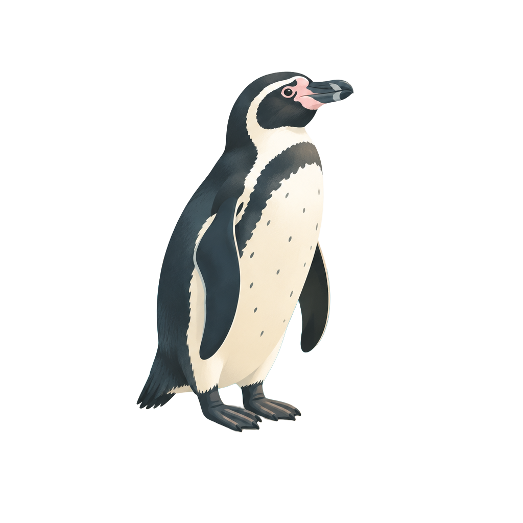 Ilustracja pingwina Humboldta